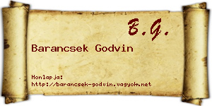 Barancsek Godvin névjegykártya